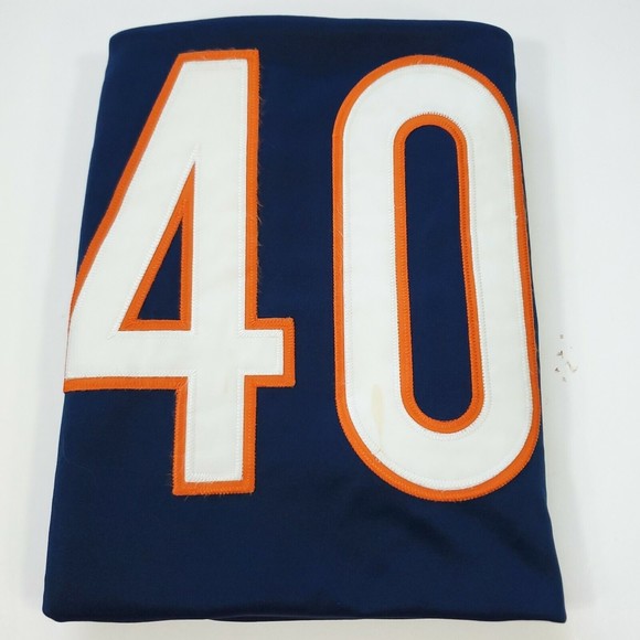Chicago Bears Sayer 40 Mitchell Ness Mens Sz 56 XXXL Throwback 1965 Jersey Blue - Picture 13 of 13